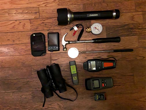 Some of the tools that we use on every home inspection.